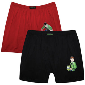 Bodycare Boys Trunk plain (2pcs Pack)-4D