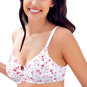 Enamor Side Support Non-Padded High Coverage Bra (Pink Spring)- A074