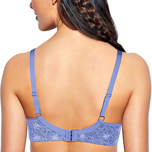 Enamor Side Support Non-Padded High Coverage Bra (Shadow Flora) - A074