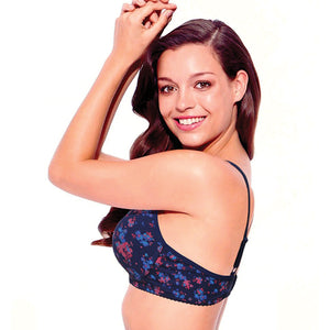 Enamor Side Support Non-Padded High Coverage Bra (Twilight)- A074