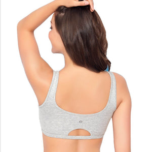 Enamor Women Non-Padded Sports Bra (Skin)- SB06