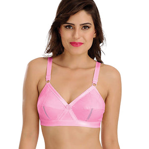 SONA Women Perfecto Full Coverage Non-Padded Cotton Bra Pink