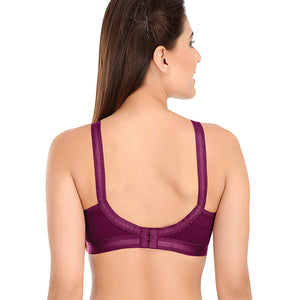 SONA Women Perfecto Full Coverage Non-Padded Cotton Bra Purple