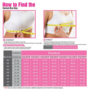 SONA Women Perfecto Full Coverage Non-Padded Cotton Bra Pink