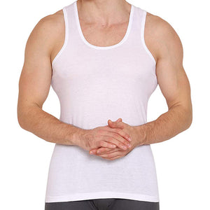 Vip Supreme Men Cotton Vest White