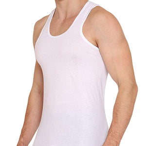 Vip Supreme Men Cotton Vest White