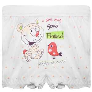 Bodycare Printed Unisex Bloomer White (3Pcs Pack)-305