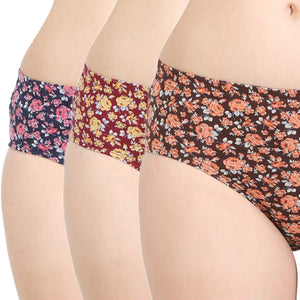 Bodycare Hipster Printed Panties Women (Pack of 3)-8438