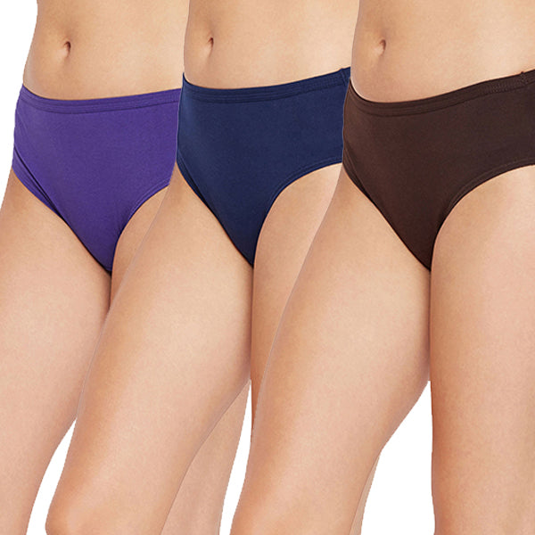 Bodycare Hipster Plain Panties Women (Pack of 3)-70D