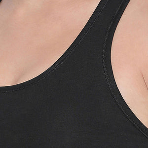Bodycare Non-Padded Racer Back Women Sports Bra (Black) -1616
