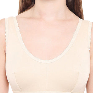 Bodycare Non-Padded Women Sports Bra (Skin) -1607