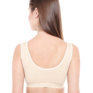 Bodycare Non-Padded Women Sports Bra (Skin) -1607