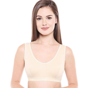 Bodycare Non-Padded Women Sports Bra (Skin) -1607