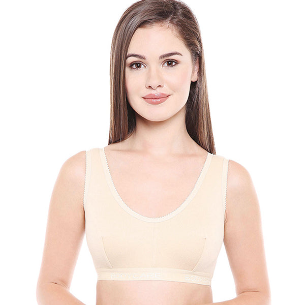Bodycare Non-Padded Women Sports Bra (Skin) -1607
