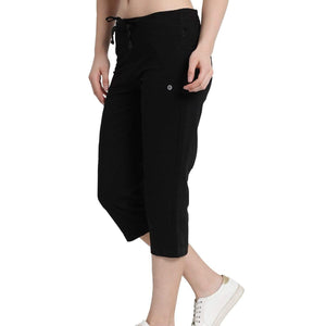 Enamor Women Cotton Knee Lenght Capri - E018 - HARSHU FASHION