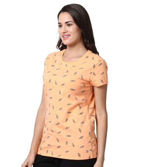 Enamor Half Sleeves T-Shirt Printed -E247 - HARSHU FASHION
