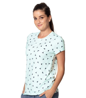 Enamor Half Sleeves T-Shirt Printed -E247 - HARSHU FASHION