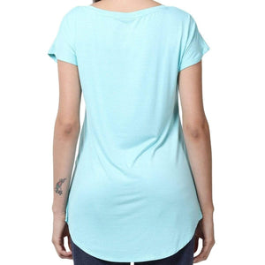 Enamor Half Sleeves Women T-Shirt Athleisure -E043 - HARSHU FASHION