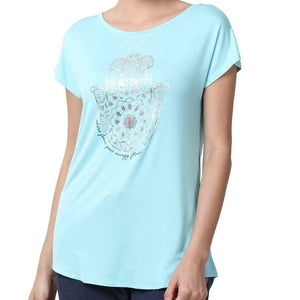 Enamor Half Sleeves Women T-Shirt Athleisure -E043 - HARSHU FASHION