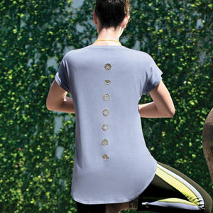 Enamor Half Sleeves Women T-Shirt Athleisure -E043 - HARSHU FASHION