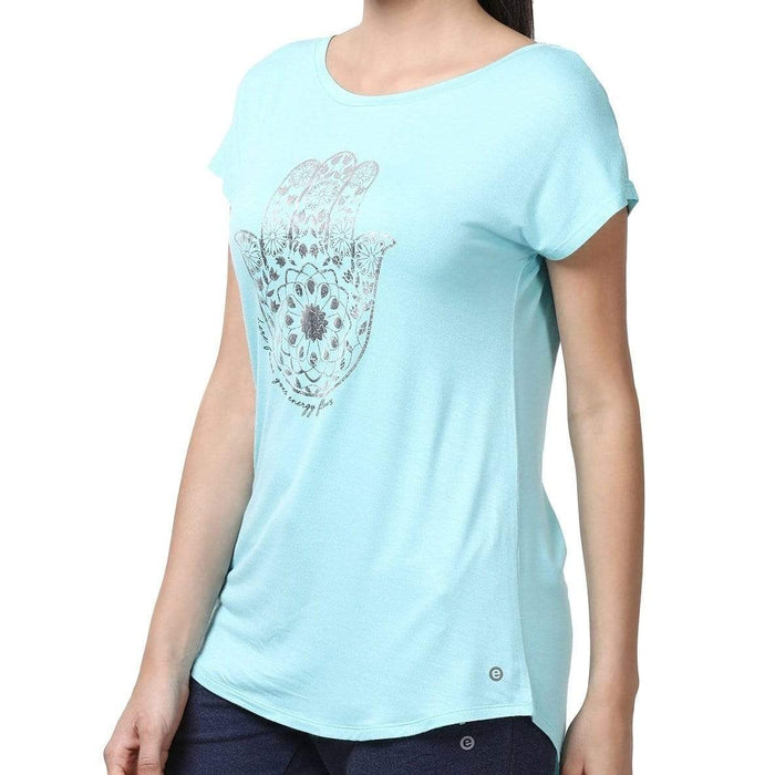 Enamor Half Sleeves Women T-Shirt Athleisure -E043