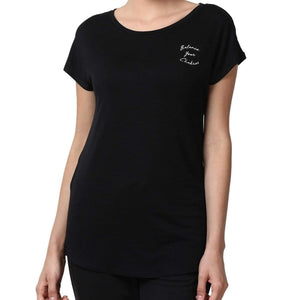 Enamor Half Sleeves Women T-Shirt Athleisure -E043 - HARSHU FASHION