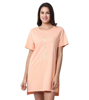 Enamor Women Cotton Long T-Shirt- EA61 - HARSHU FASHION
