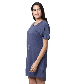 Enamor Women Cotton Long T-Shirt- EA61 - HARSHU FASHION
