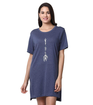 Enamor Women Cotton Long T-Shirt- EA61 - HARSHU FASHION