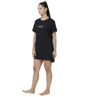 Enamor Women Cotton Long T-Shirt- EA61 - HARSHU FASHION