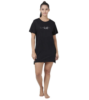 Enamor Women Cotton Long T-Shirt- EA61 - HARSHU FASHION