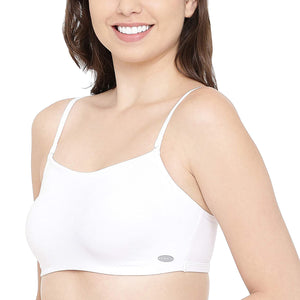 Enamor Women Basic Cotton Sports Bra 2pc Pack (White)-A022