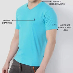 Van Heusen Men Cotton T-Shirt - 60001 - HARSHU FASHION