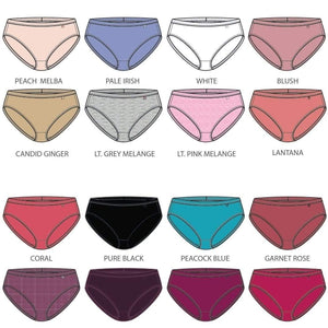 Van Heusen Hipster Plain Panties Women (Pack of 3)-11101 - HARSHU FASHION