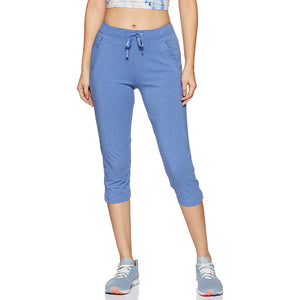 Van Heusen Women Athletic Straight Capri (Denim Melange) -55304