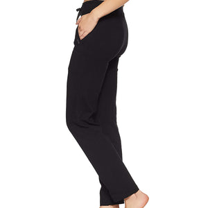 Van Heusen Women Athletic Lounge Pants with Pockets (Pure Black) -55303
